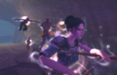 Don't leave you Underwater Action item at home. Lusetta swimming in Tomb of the Shadow Guard