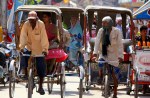 Rickshaw traffic, Varanasi