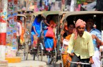Rickshaw traffic, Varanasi