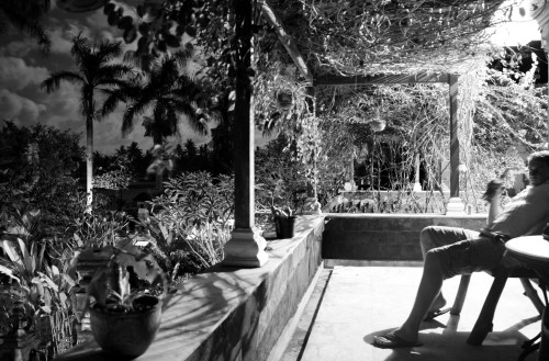 Chilling on the balcony, Ubud
