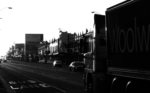 Parramatta Rd, into the west