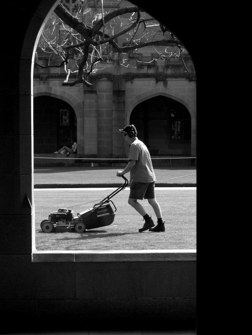 Sydney University lawnmower