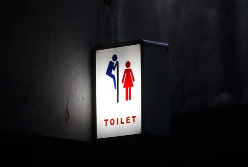 9465 Servo toilet sign