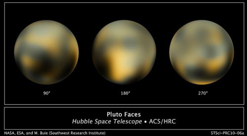 Pluto surface images from Hubble