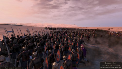 Legions fighting in the desert