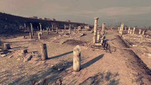 Many cities have abandoned, ruined areas which contain ruins of an earlier, classical style